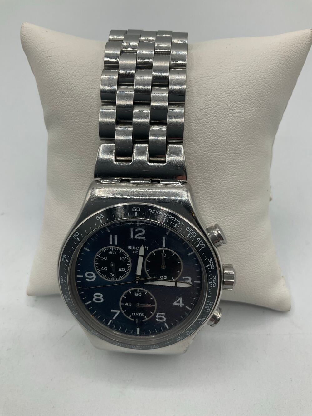 Swatch Watch, SR9365W- about 42 mm, Silver